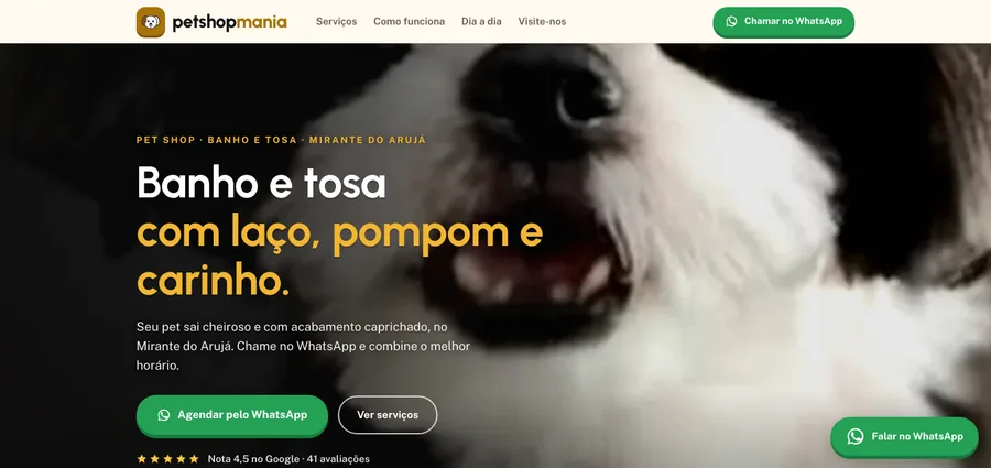 Site criado pela NEXORA: Pet Shop Mania da Sheila